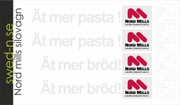Nordmills "Ät mer bröd" + "Ät mer pasta" vagnar